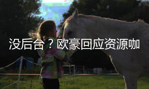 台我没的背资源欧豪没后景强大回应咖质疑有多
