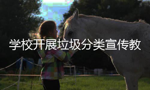 主题学校宣传教育活动开展分类垃圾