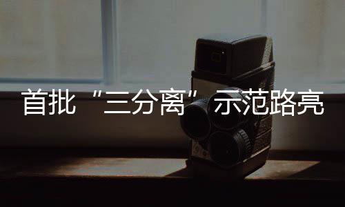 分离范路亮相首批三示